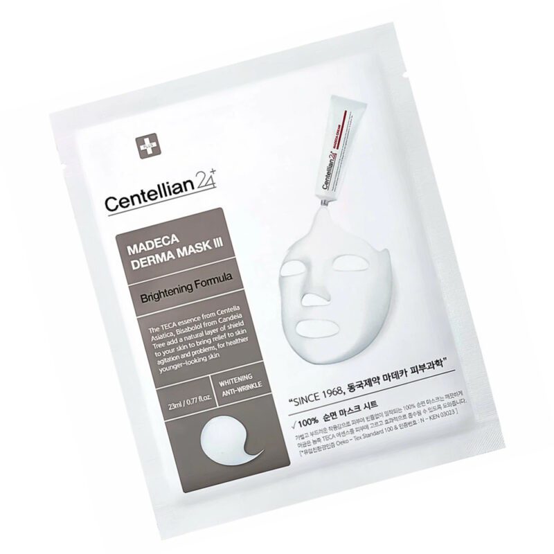 Маска тканевая для сияния кожи Centellian24 Madeca derma mask III brightening formula