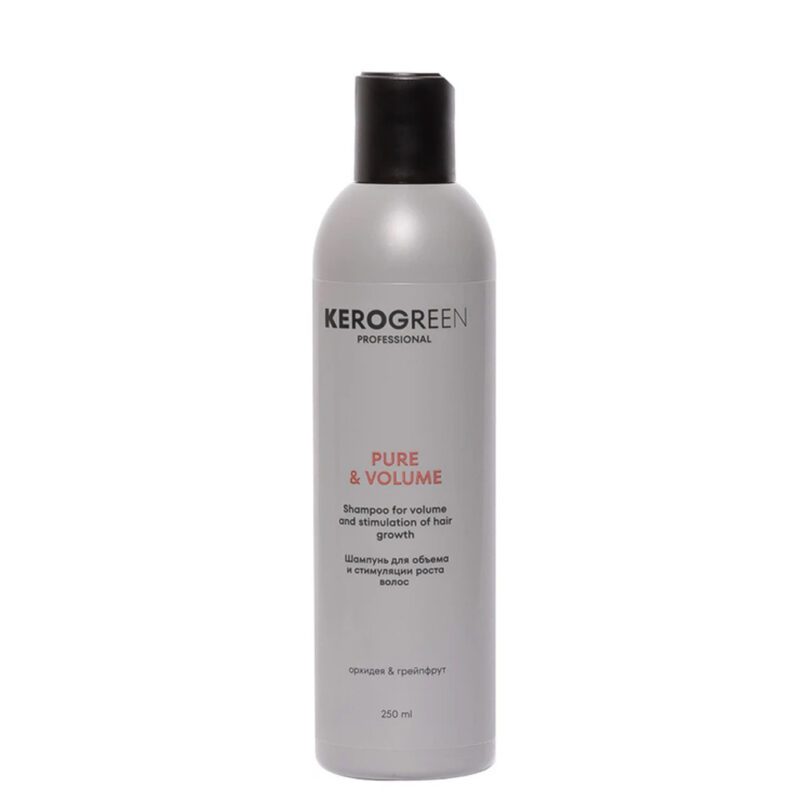 Шампунь для объёма и стимуляции роста волос Kerogreen Pure & Volume Shampoo