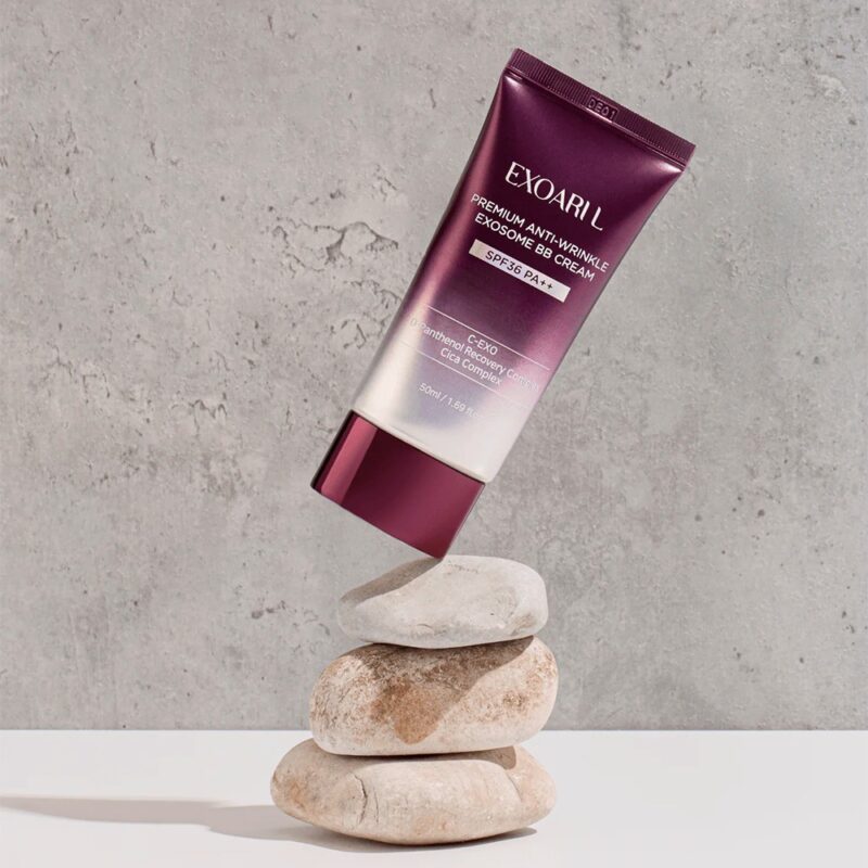 Омолаживающий BB крем с экзосомами EXOARI L Premium Anti-Wrinkle Exosome BB Cream / SPF36 PA++ — изображение 2
