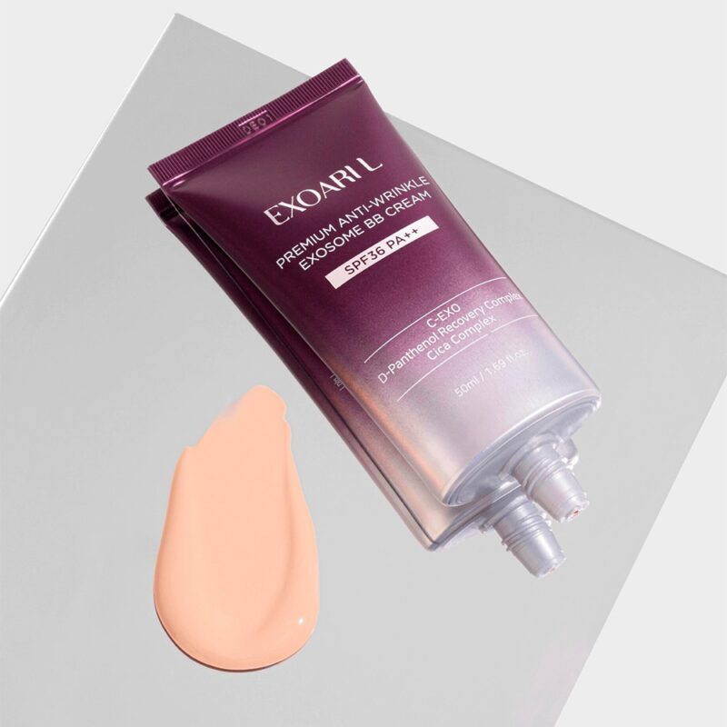 Омолаживающий BB крем с экзосомами EXOARI L Premium Anti-Wrinkle Exosome BB Cream / SPF36 PA++ — изображение 3