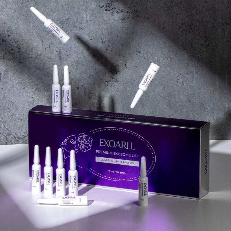 Премиальные омолаживающие ампулы с экзосомами EXOARI L Premium Exosome Lift Lumière Anti-Taches — изображение 4