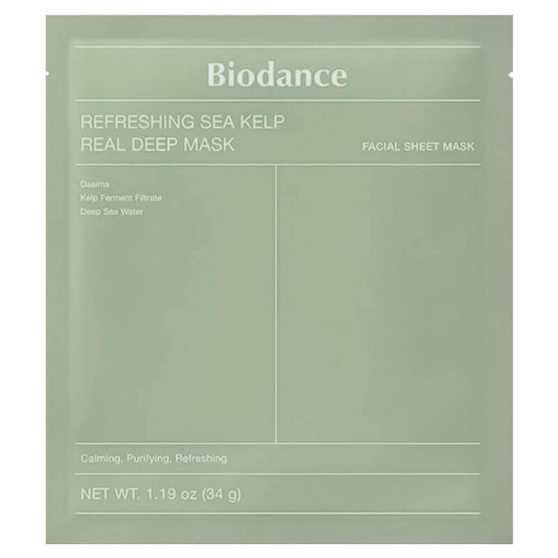 Ночная гидрогелевая маска с водорослями Biodance Refreshing Sea Kelp Real Deep Mask