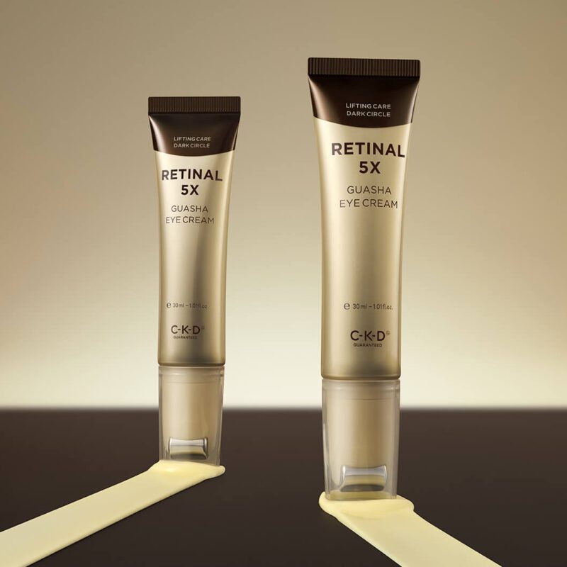 Омолаживающий крем для век с роликовым массажёром CKD Retinal 5X Guasha Eye Cream — изображение 2
