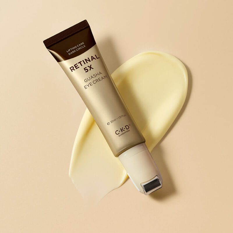 Омолаживающий крем для век с роликовым массажёром CKD Retinal 5X Guasha Eye Cream — изображение 4