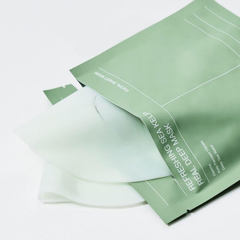 Ночная гидрогелевая маска с водорослями Biodance Refreshing Sea Kelp Real Deep Mask — изображение 4