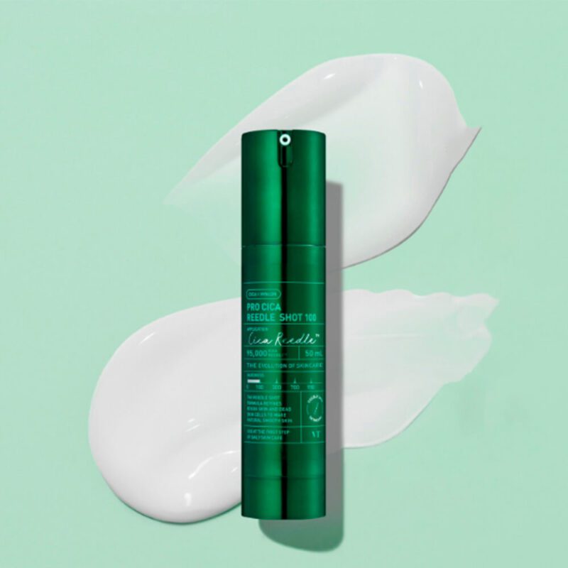 Бустер-сыворотка с микроиглами для чувствительной кожи VT Cosmetics Pro Cica Reedle Shot 100 — изображение 3
