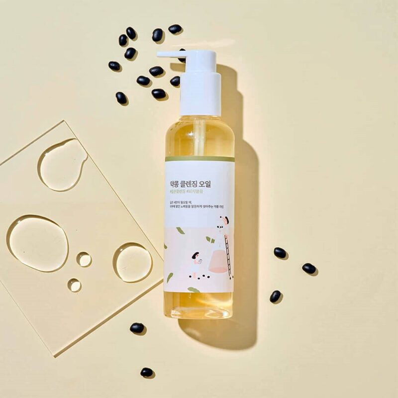 Питательное гидрофильное масло с чёрной соей Round Lab Soybean Cleansing Oil — изображение 4