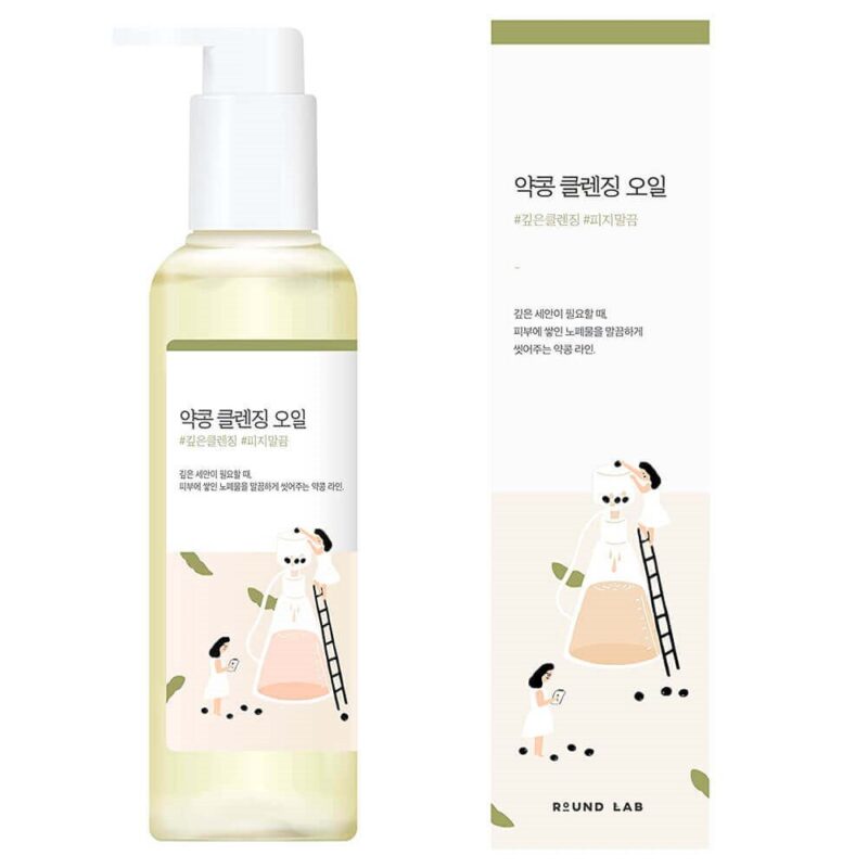 Питательное гидрофильное масло с чёрной соей Round Lab Soybean Cleansing Oil — изображение 2